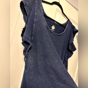 Anthropologie navy tshirt
